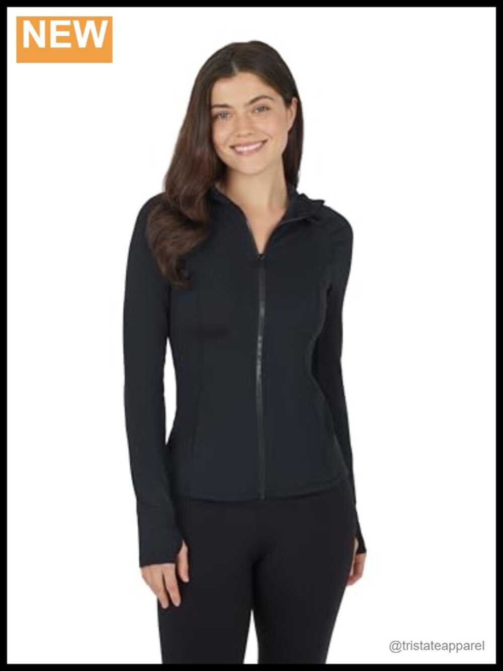 Full-Zip Lightweight Hooded Running Workout Yoga Jacket with Pockets